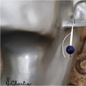 Provlékací náušnice S Lapis lazuli